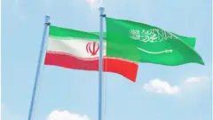 İran ve Suudi Arabistan bayrakları