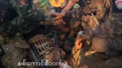 ဒီနေ့မနက်ပိုင်းတိုက်ပွဲမှာ သိမ်းဆည်းရမိတယ်ဆိုတဲ့သေနတ်တွေ လို့ဆို 