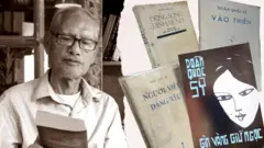 Nhà văn Doãn Quốc Sỹ và các bìa sách của ông