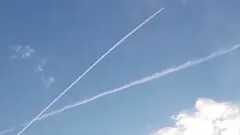 رد سفید در آسمان ایران