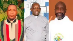 Collage picture of Rev Fr Ibrahim Amos, Rev Fr Sylvester Okechukwu, and Rev Fr Philp Ekweli