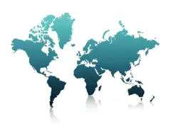 Mapa-múndi, que usa a projeção de Mercator, mostra a Groenlândia de tamanho semelhante à África.