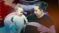 вагітна дружина загиблого військового з дитиною