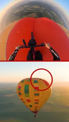 Vožnja bicikla na letećem balonu
