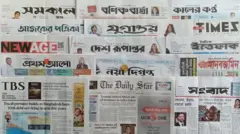 ঢাকা থেকে প্রকাশিত সংবাদপত্র।