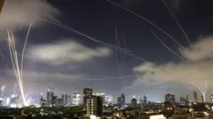 mísseis em Tel Aviv