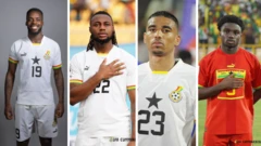 collage of Inaki Williams, Antoine Semenyo, Alex Djiku and Tariq LAMPTEY