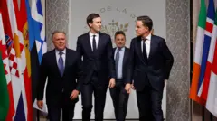 Стив Виткофф, Джаред Кушнер и генеральный секретарь НАТО Мару Рютте