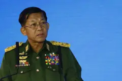 စစ်ကောင်စီအကြီးအကဲ ဗိုလ်ချုပ်မှူးကြီး မင်းအောင်လှိုင်