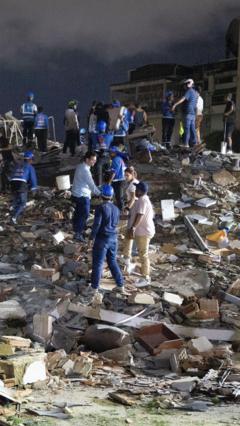 As imagens da destruição na Venezuela após dois fortes terremotos