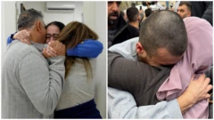 Zagrljal Izraelke i Palestinca sa porodicom nakon puštanja iz zarobljeništva