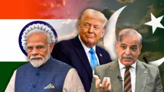 নরেন্দ্র মোদী, ডোনাল্ড ট্রাম্প, শাহবাজ শরীফ 