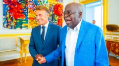 Bola Tinubu da Emmanuel Macron 