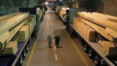 Interior de uma das "cidades de mísseis"
