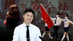 一名中五學生及中學升旗隊導師雷晉鳴接受BBC中文訪問