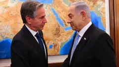 Waziri wa mambo ya nje wa Marekani Anthony Blinken na waziri mkuu wa Israel Benjamin Netanyahu wakutana mjini Jerusalem.