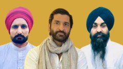(ਖੱਬਿਓਂ ਸੱਜੇ)ਭਗਵੰਤ ਸਿੰਘ, ਦਲਜੀਤ ਸਿੰਘ ਕਲਸੀ ਅਤੇ ਕੁਲਵੰਤ ਸਿੰਘ ਰਾਓਕੇ
