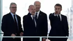 رهبران آلمان، بریتانیا، فرانسه و آمریکا