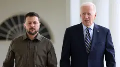 Zelensky na Biden kuri Maison Blanche