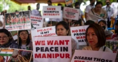 Which kind violence dey shele for Manipur?