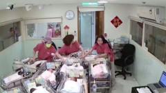 Медсестры и младенцы во время землетрясения