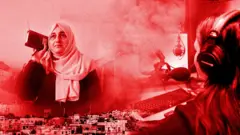 ගාසාවෙන් ඇසෙන හඬ: බීබීසී ගුවන් විදුලි ලයිෆ්ලයින් තිරයෙන් පිටුපස