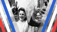 Parižanke u maju 1945. pošto je prethodni dan potpisana kapitulacija Nemačke