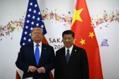 Donald Trump e Xi Jinping em 2019