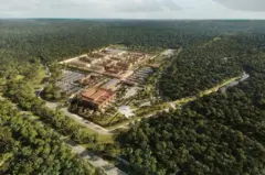 Arhitektonska fotografija budućeg zatvora u Sen Loran di Maroniju, Francuska Gvajana