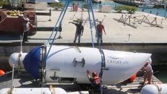 Foto do Titan, da OceanGate,mdnslot freebetantes do acidente