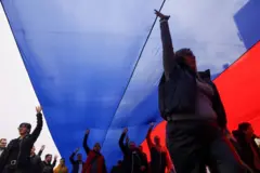 Застава Србије на скупу