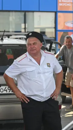 Казак на заправке
