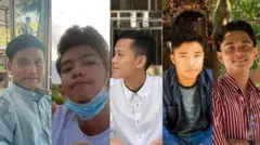 စစ်ခုံရုံးကနေ သေဒဏ်ချမှတ်ခံထားရတဲ့ ကျောင်းသားသမဂ္ဂအဖွဲ့ဝင် လူငယ်အချို့ 