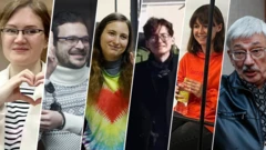 Политзаключенные Яшин, Орлов, Фадеева, Чанышева, Лик, Скочиленко