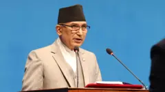 बजेट भाषण गर्दै अर्थमन्त्री विष्णु पौडेल