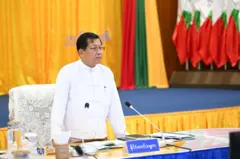 ဇွန် ၂၅ ရက် အစည်းအဝေးမှာ တွေ့ရတဲ့ ဦးမင်းအောင်လှိုင်
