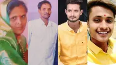 रमेश लखे, राधाबाई लखे, त्यांची दोन मुलं बजरंग आणि उमेश 