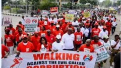 Aworan iwọde to n tako iwa ajẹbanu