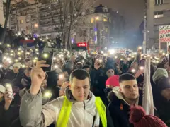 Protest ispred Radio-televizije Srbije