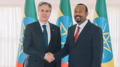 የአሜሪካ የውጭ ጉዳይ ሚኒስትር አንቶኒ ብሊንከን ከጠቅላይ ሚኒስትር ዐቢይ አህመድ 