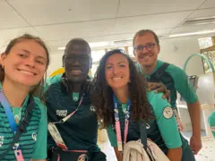 Des volontaires africains de Paris 2024 