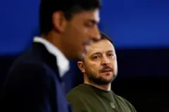 Ông Zelensky và Rishi Sunak