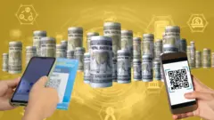 डिजिटल कारोबार झल्काउने ग्राफिक्स चित्र