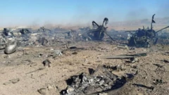 Awọn ẹya ara baalu ijagun to jona ku