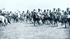 Awọn ọmogun lori ẹṣin di ihamọra ogun laye ọjọun