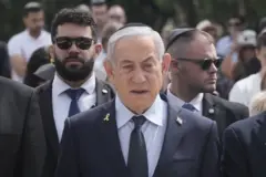شرکت نتانیاهو در مراسم بزرگداشت قربانیان هولوکاست در ۲۴ آوریل