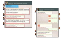 Captura das mensagens entre Jair Bolsonaro e Eduardo Bolsonaro reveladas pela PF