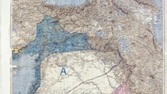 نقشه خاورمیانه سایکس- پیکو