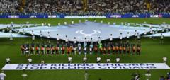 UEFA'dan Süper Kupa maçında 'Çocukları öldürmeyi bırakın' pankartı