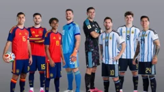 Spain and Argentina Players
